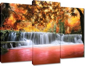 Vászonkép 90x70 Narancssárga vízesés