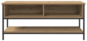 TV Szekrény Kézműves Tölgy 100x35x45 cm Műanyag és Acél