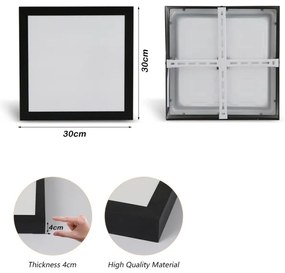 Brilagi - LED Fürdőszobai lámpa FRAME LED/24W/230V 3000/4000/6000K IP44 fekete