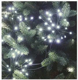 LED fényfüzér – fürtök, nano, 2,35 m, beltéri, hideg fehér, időzítő