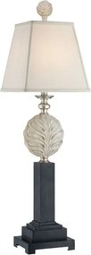 Quoizel glamour klasszikus asztali lámpa palmetta fehér fekete shabby chic elsqz/palmetta/tl