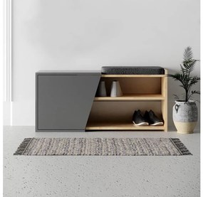 FIONA cipőtároló 37x104 cm barna/antracit