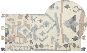 Színes kilim gyapjúszőnyeg 80 x 150 cm MRGAVET Beliani
