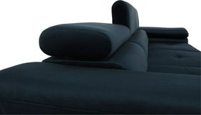 Sarokülőgarnitúra, kék, balos kivitel, AMARETA