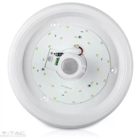 V-Tac 29 Cm 12W MOZGÁSÉRZÉKELŐS MENNYEZETI LÁMPA SAMSUNG CHIP 4000K - PRO21808