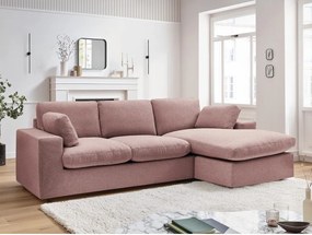 Rózsaszín sarokkanapé Belair – Bobochic Paris
