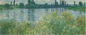Kép - Claude Monet, Banks of the Seine, reprodukciók (120x50 cm)