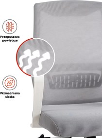 Forgószék szürke színben. LEFKAS