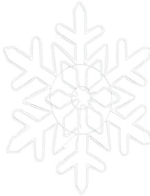 Karácsonyi Hópehely 156 LED-del Kék 55,5 x 55,5 x 0,75 cm PVC