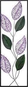 Leaf fém fali dekoráció, 90×32 cm