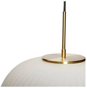 Fehér függőlámpa üveg búrával ø 40 cm Serene – Hübsch