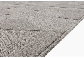 Szürke gyapjú szőnyeg 133x190 cm Morphic Botanica – Agnella