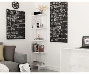 könyvespolc Als - White