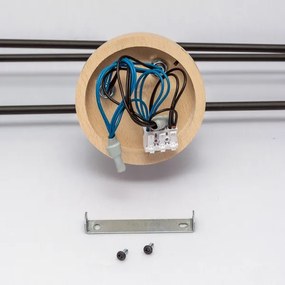 Plafonra szerelhető CAMBRIDGE csillár 6xE27/15W/230V fenyő