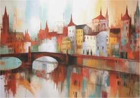 Dekoratív Fotótapéta Furnér Flizelin Városi tájkép 312x219 Ragasztó