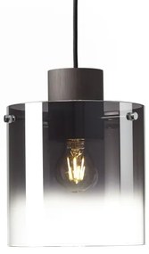 Brilliant - BETH kábeles függeszték 3xE27/60W/230V fekete/füstszínű