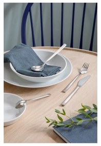 Ezüstszínű rozsdamentes acél evőeszköz készlet 16 db-os Fuga – Gense