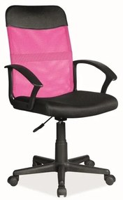 Polnaref irodai szék, fekete / rózsaszín