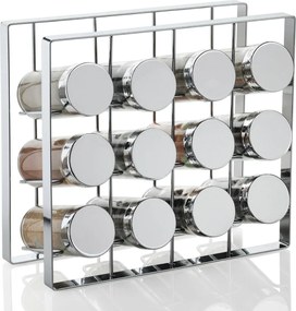 Andrea House fűszertartó állvány CC63072, 12db rozsdamentes acél