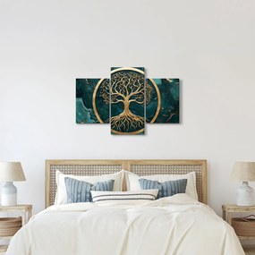 Kép – Márványban lévő arany életfa (90x60 cm)