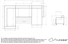 Bézs kinyitható-tárolóhelyes sarokkanapé (bal oldali-U alakú) Classy Sophie – Miuform
