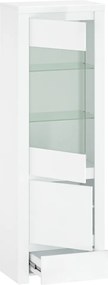 Vitrin 1D1W1S, fehér fényes, LINDY