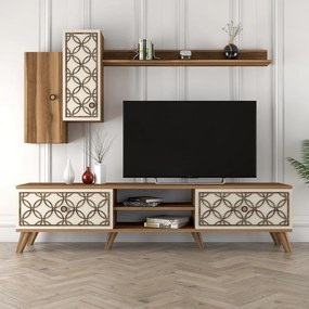Class TV-állvány, dió-krém, 180 cm – TR845HCT3016