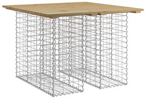 impregnált fenyőfa gabion kerti pad 100 x 102 x 72 cm