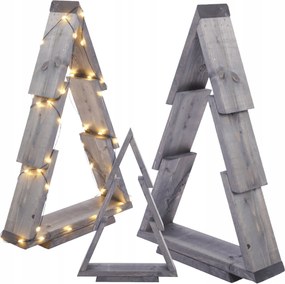 Fa álló karácsonyfa 59,5x39cm Összeszerelt Impregnált szürke dekoráció