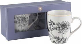 Ajándék bögre szett Divine B07 2 db 350 ml virágok