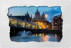 Poszterek 90x60 Szökőkút a folyón