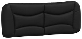 fekete műbőr ágykeret matrac nélkül Hvar 140x200 cm