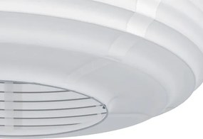 Eglo 44064 - Zsinóros függeszték SUMMERHILL 1xE27/40W/230V átmérő 40 cm fehér/bézs