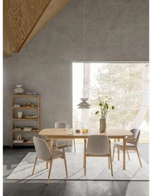 Natúr színű könyvespolc tölgyfa dekorral 86x160x30 cm Braidwood – Actona