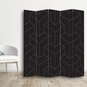 Gario Paraván Geometrikus formák Méret: 180 x 170 cm, Kivitelezés: Forgó paraván 360°