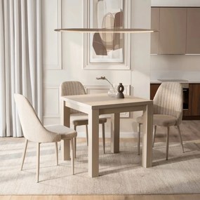 Stół MAX Rozkładany 80-160 cm Orzech Macadamia