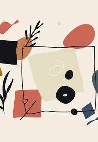 Poszter 68x98cm Absztrakt Párbeszéd