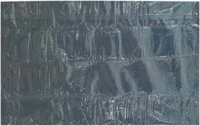 Fekete és kék napelemes lebegő PE medencefólia 975 x 488 cm