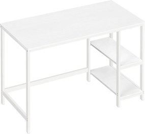 Íróasztal polcokkal, fehér120x60x75cm