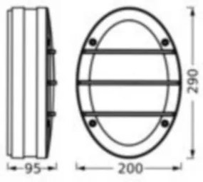 Ledvance - Kültéri fali lámpa ORBICK 2xE27/18W/230V IP65