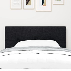 LED Fővállfa Gombos Párnázott Fekete 90 cm Szövet