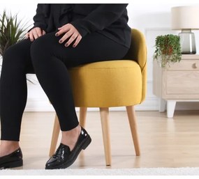 NIKI puff, átmérő 46 cm, sárga