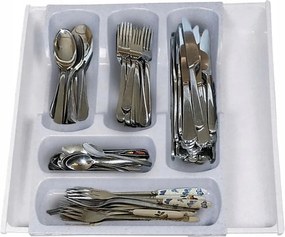 Fiókbetét rekesszel Curver evőeszköztartó műanyag fehér