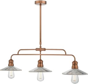 DAR LIGHTING ADE7364 ADELINE Többágú Függesztett Lámpa Réz E27 IP20