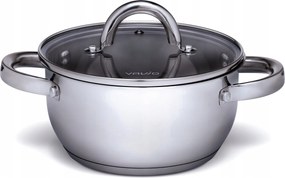Vavio rozsdamentes acél fedővel ellátott fazék 18cm