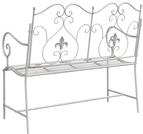 Pad Fehér Fém 104 x 54 x 93 cm Tartós Kültéri Pad