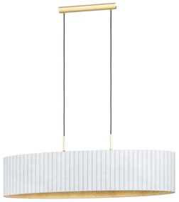 Eglo 39764 - Csillár zsinóron TAMARESCO 2xE27/40W/230V fehér