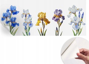Fotótapéta Fali tapéta Hálószobába és Nappaliba Írisz virágok 250x104 cm
