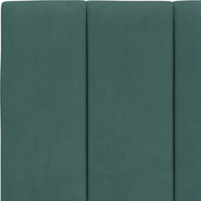 sötétzöld bársony fejtámla párna Hanko 180 cm
