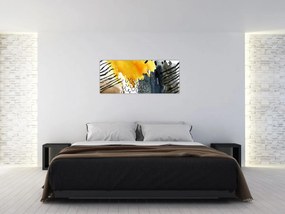 Kép - Absztrakt akvarell (120x50 cm)